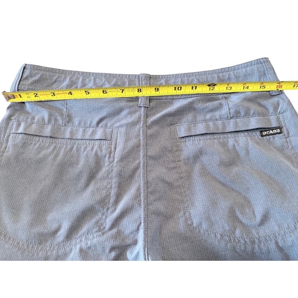 Prana Zion Shorts Mens 30 Blue Grey Stretch Hiking Climbing Outdoor 8 Inseam - Picture 6 of 8
